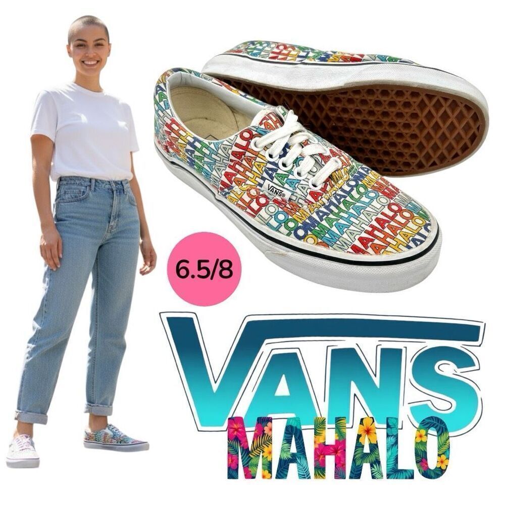 Vans Unisex Doren Mahalo Lace Up Low Top Sneaker Shoes Multicolor Size 6.5/8